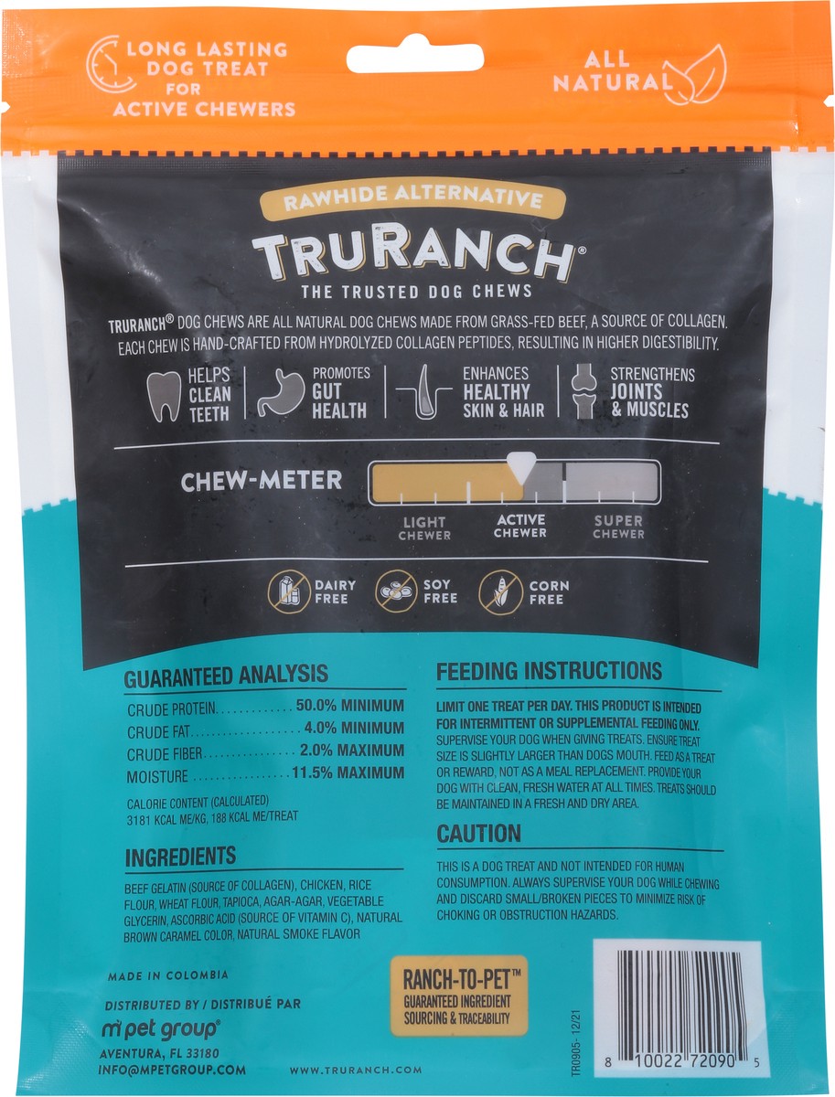slide 8 of 9, TruRanch 6 Inch Colla-Rolls Chicken + Collagen Recipe Dog Chews 4 ea, 4 ct