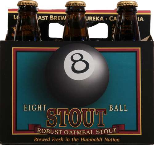 slide 1 of 1, Lost Coast Brewery Lost Coast Brewing Company Lost Coast 8-ball Stout, 6 ct; 12 oz