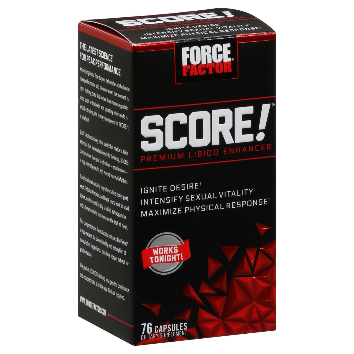 slide 4 of 13, Force Factor Score! Premium Libido Enhancer 76 Capsules, 76 ct