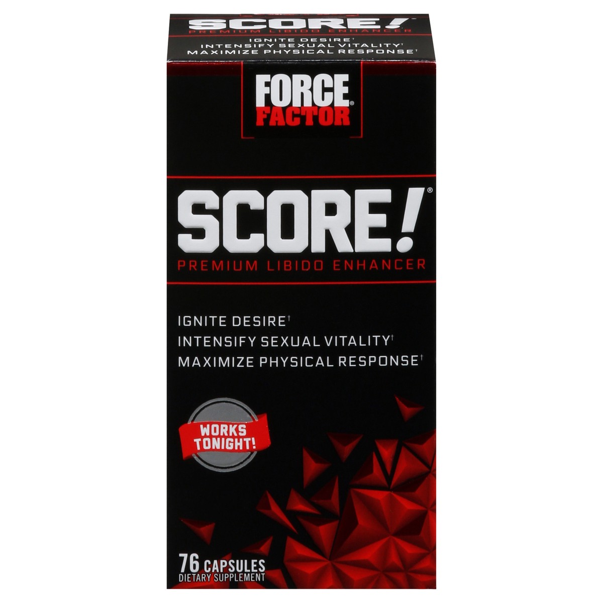 slide 1 of 13, Force Factor Score! Premium Libido Enhancer 76 Capsules, 76 ct