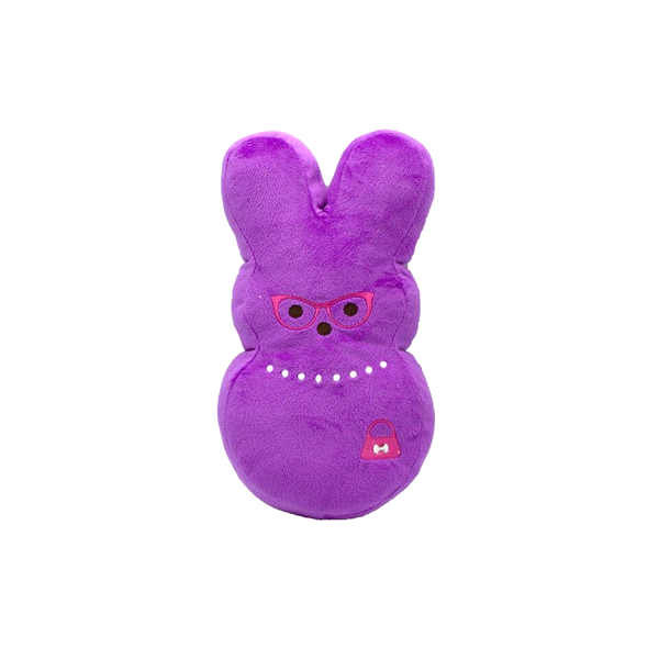 slide 1 of 1, Peeps Purple Lady Plush Bunny Toy For Dogs, Medium, MED
