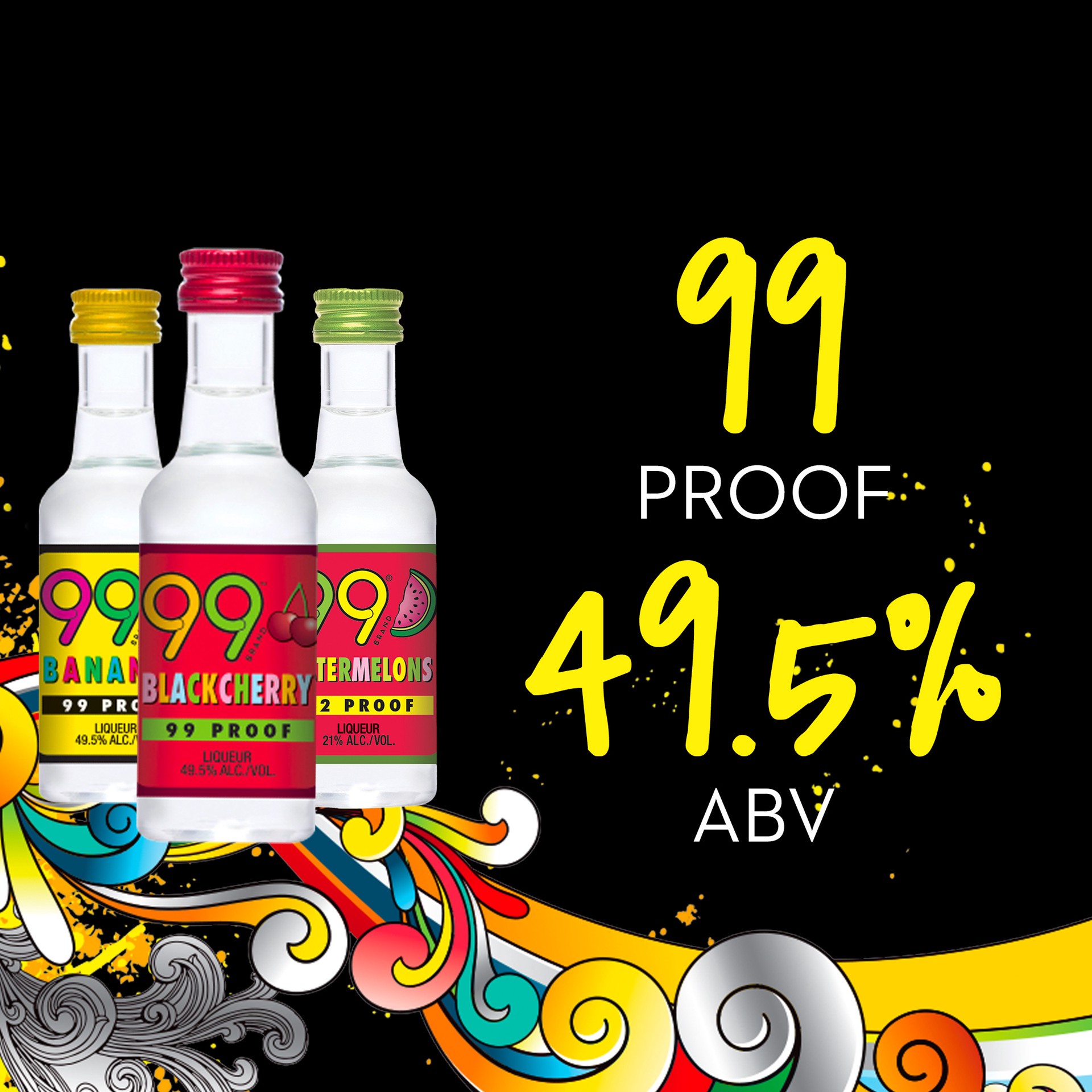 slide 4 of 5, 99 Brand Fruit Flavor Party Bucket, 50 ml, 20 ct