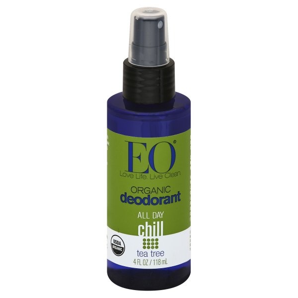 slide 1 of 1, Everyone EO Tea Tree Deodorant Spray, 4 fl oz