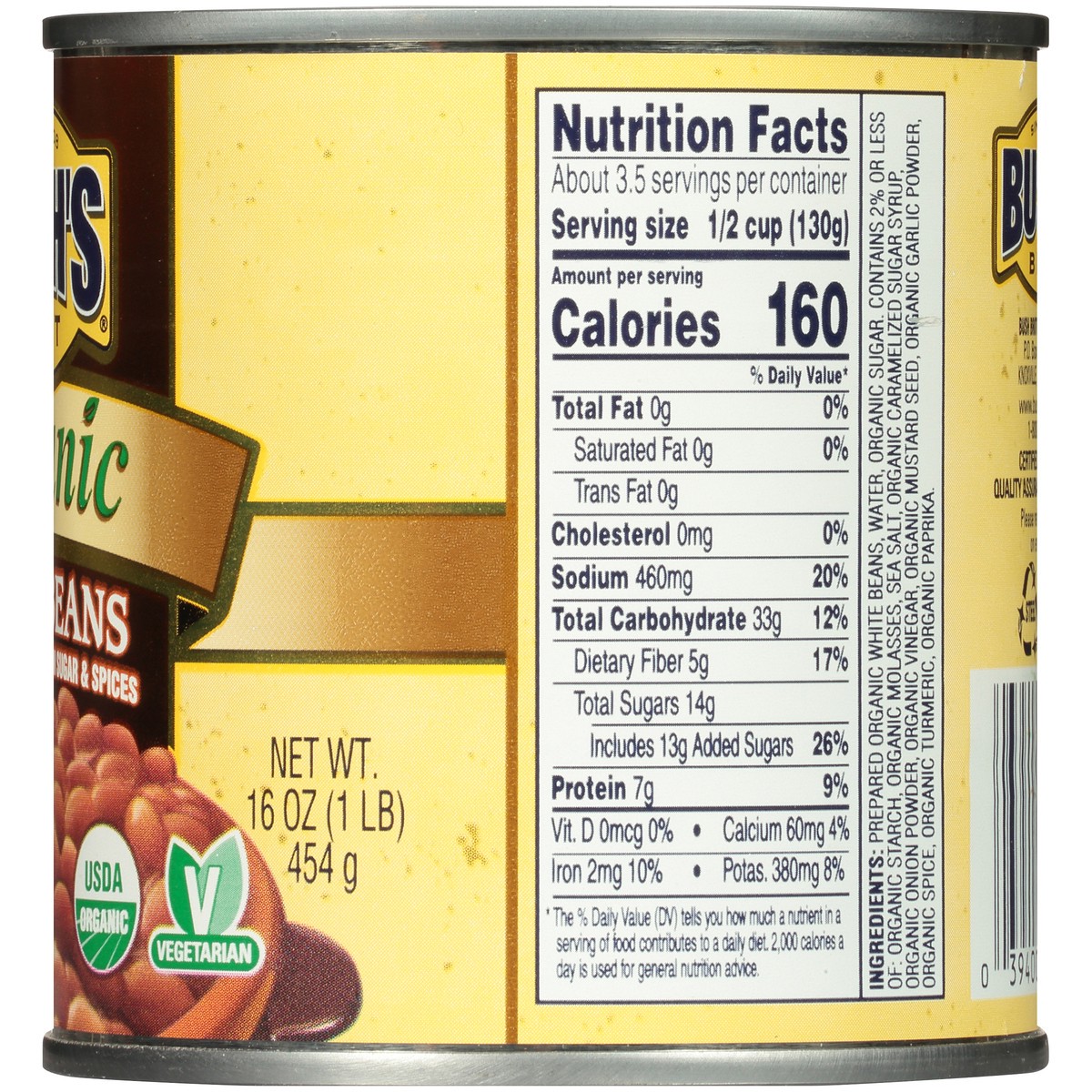 slide 7 of 7, Bush's Best Bush's Organic Baked Beans 16 oz, 16 oz