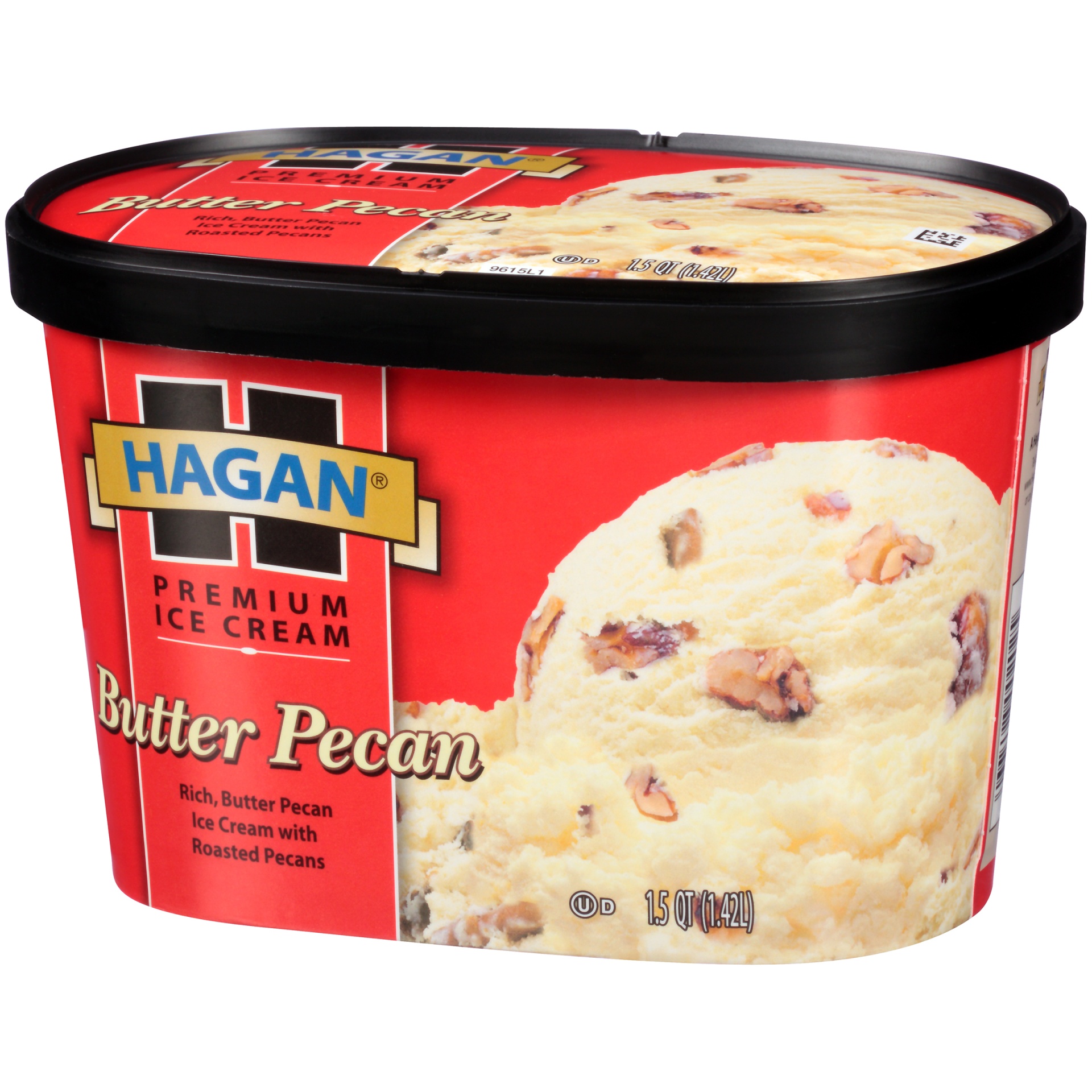 slide 3 of 7, Hagan Butter Pecan Premium Ice Cream, 1.5 qt