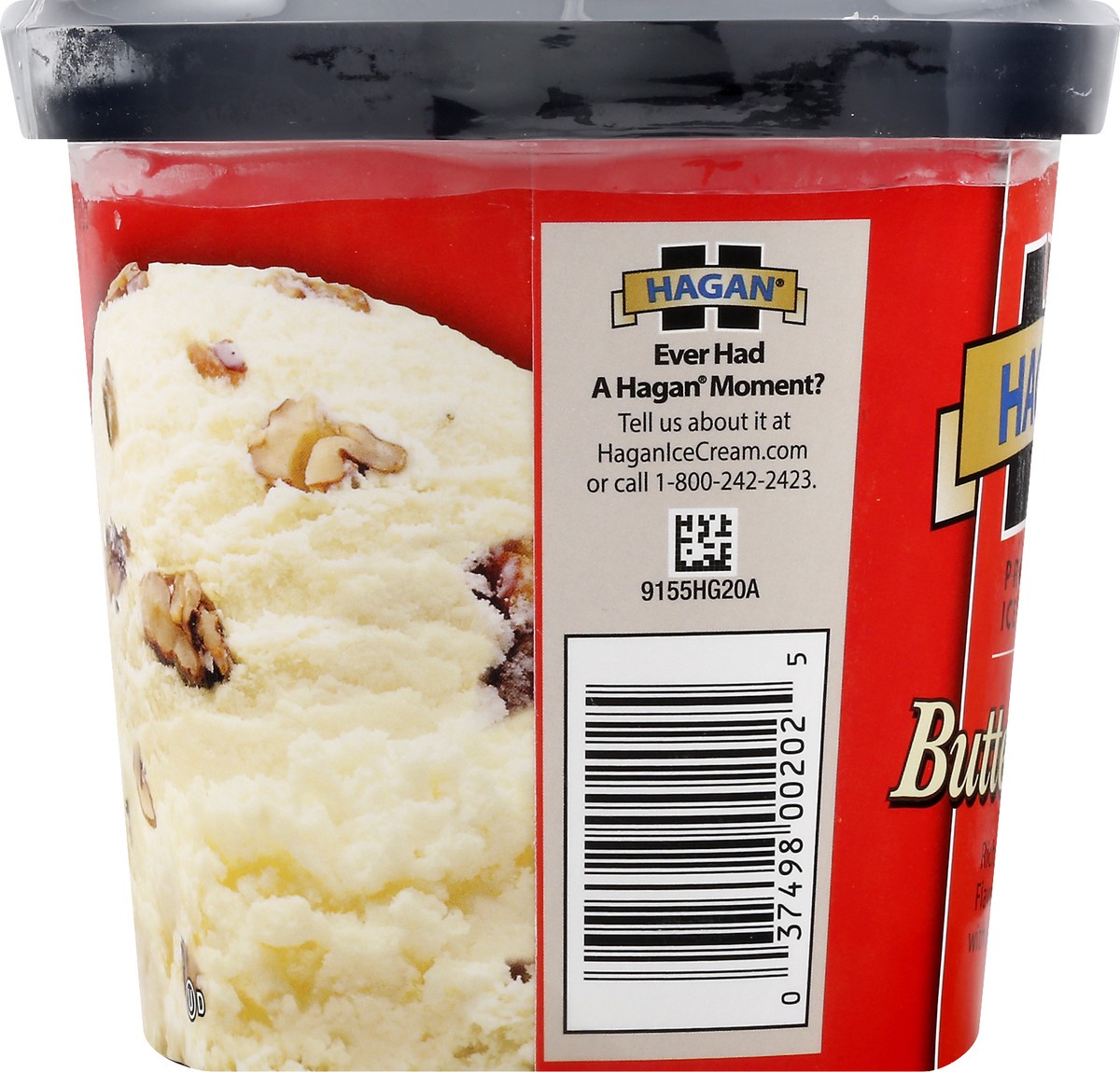 slide 5 of 10, Hagan Butter Pecan Premium Ice Cream, 1.5 Quarts, 1.5 qt