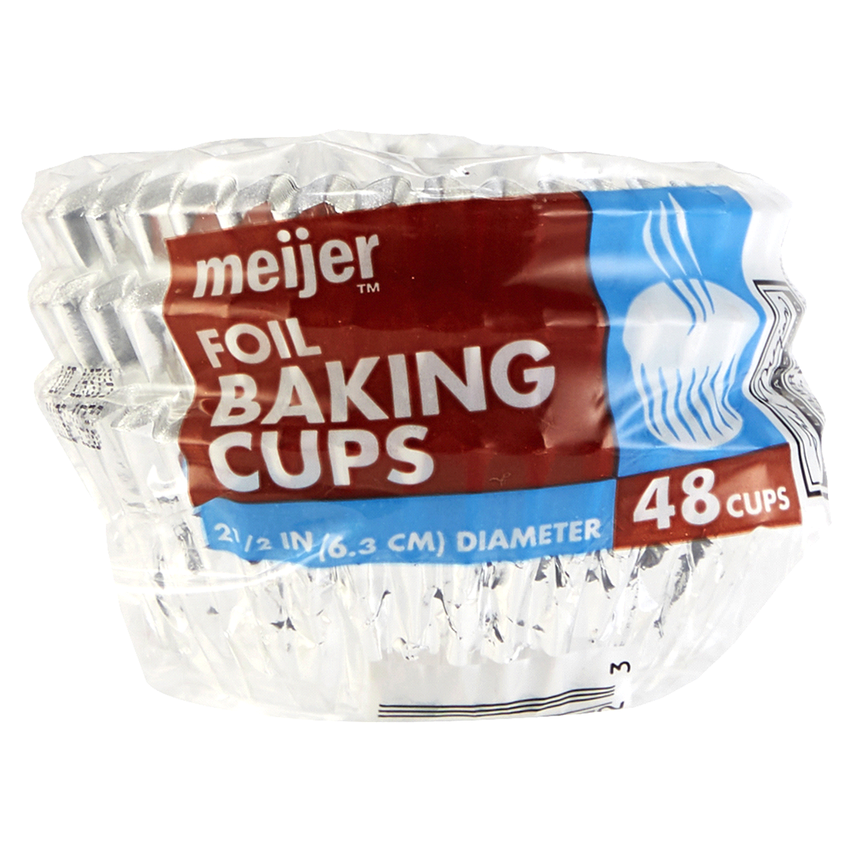slide 1 of 2, Meijer Foil Baking Cups, 48 ct