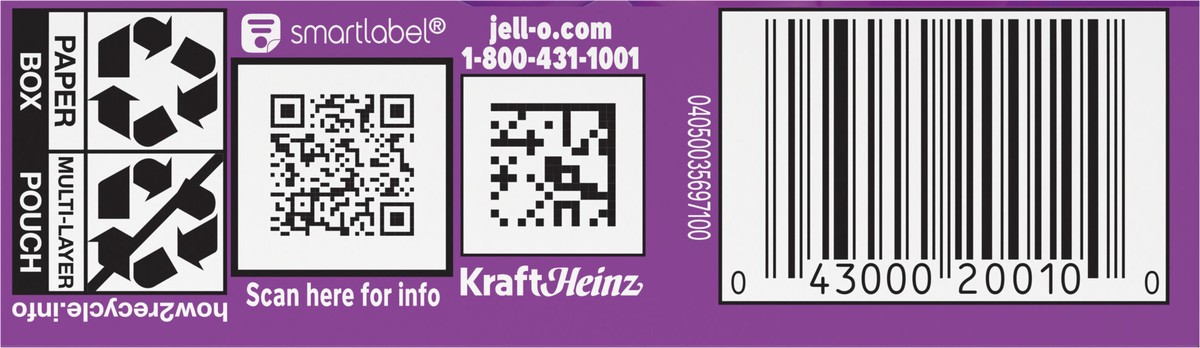 slide 2 of 9, Jell-O Grape Artificially Flavored Gelatin Dessert Mix, 3 oz Box, 3 oz