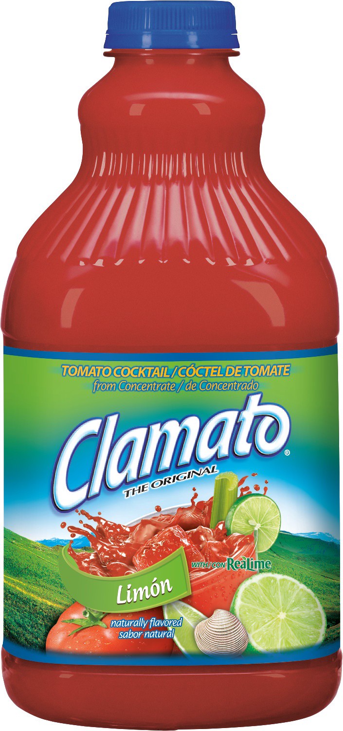 slide 1 of 7, Clamato Limon Tomato Cocktail, 64 fl oz bottle, 64 fl oz