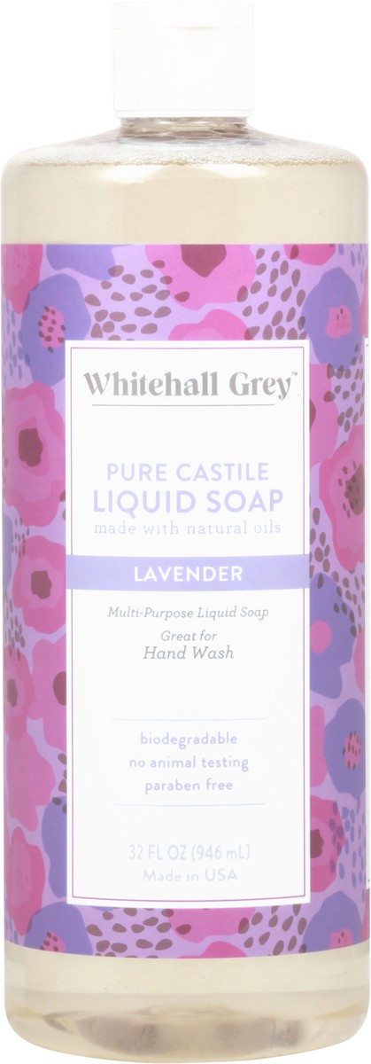 slide 9 of 11, Whitehall Grey Pure Castile Lavender Liquid Soap 32 fl oz, 32 oz