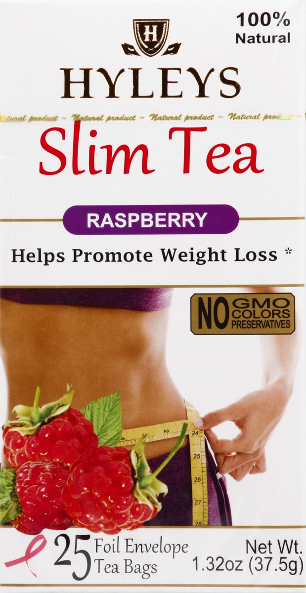 slide 1 of 5, Hyleys Slim Tea 25 ea, 25 ct