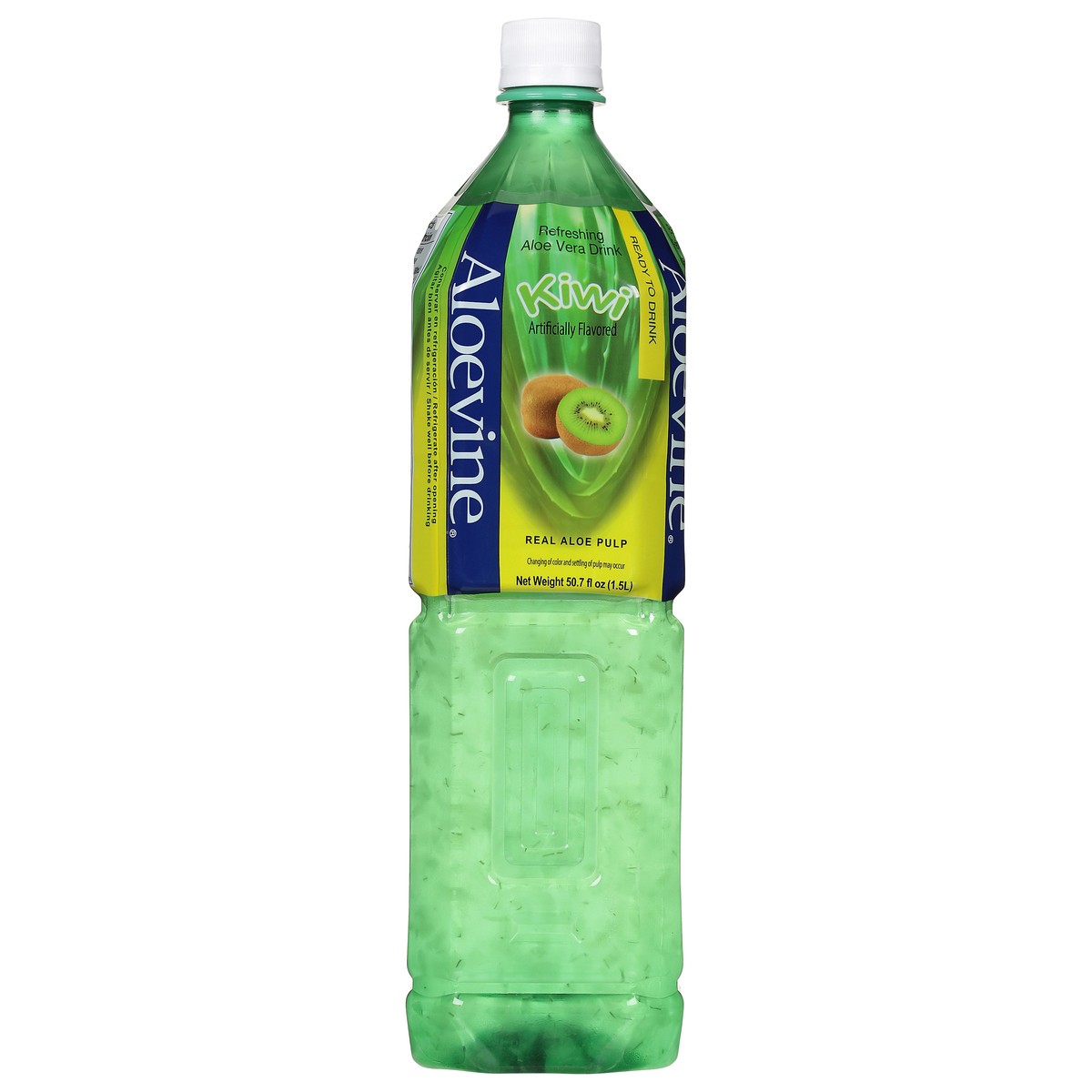 slide 1 of 13, Aloevine Refreshing Kiwi Aloe Vera Drink 50.7 fl oz, 50.7 fl oz