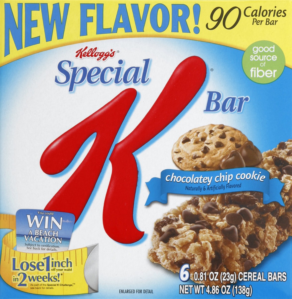 slide 5 of 6, Special K Cereal Bar 6 ea, 6 ct