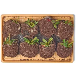 H-E-B Bakery Gourmet Chocolate-Dipped Strawberries - Cookies & Cream