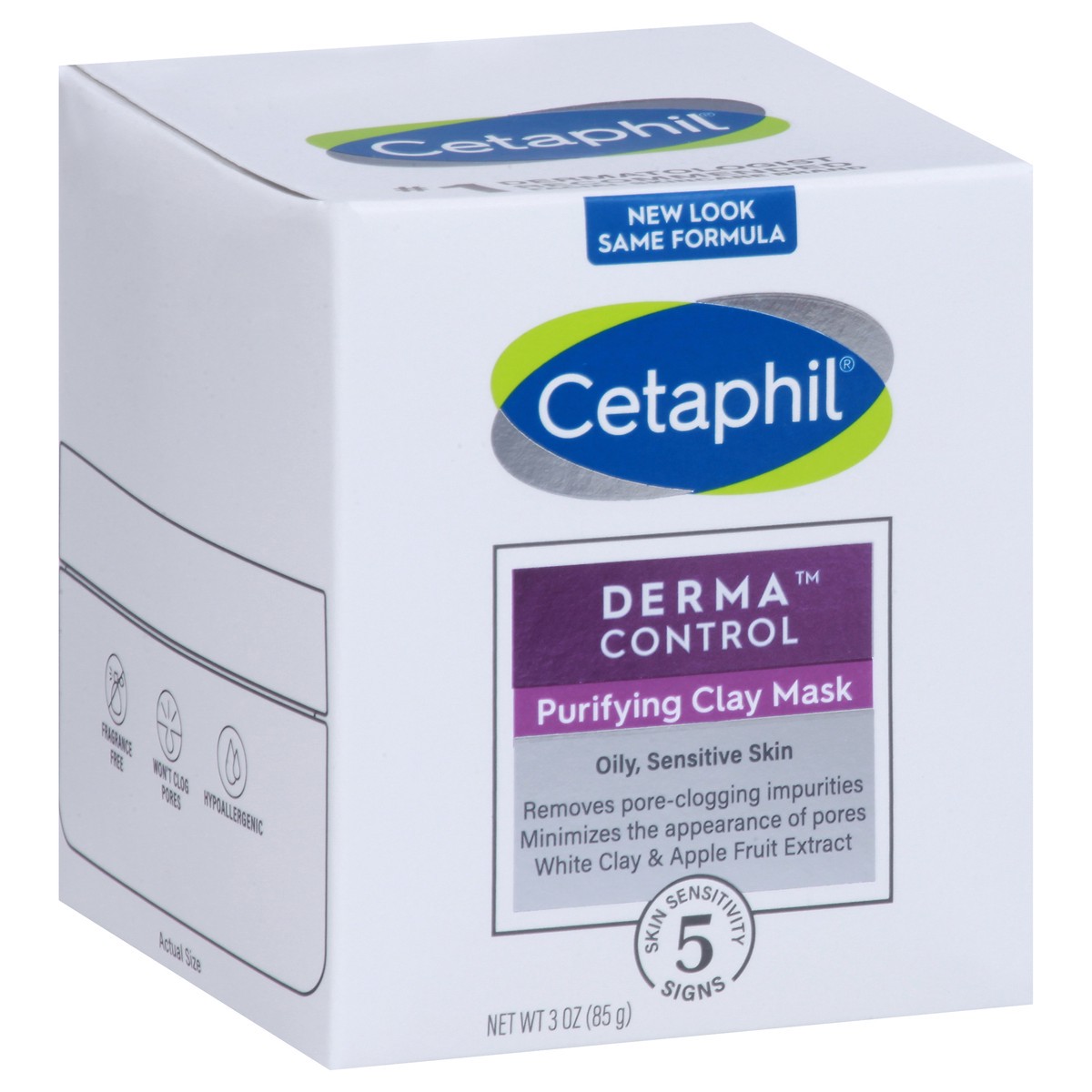 slide 6 of 9, Cetaphil DermaControl Purifying Clay Mask, 3 oz, 3 oz