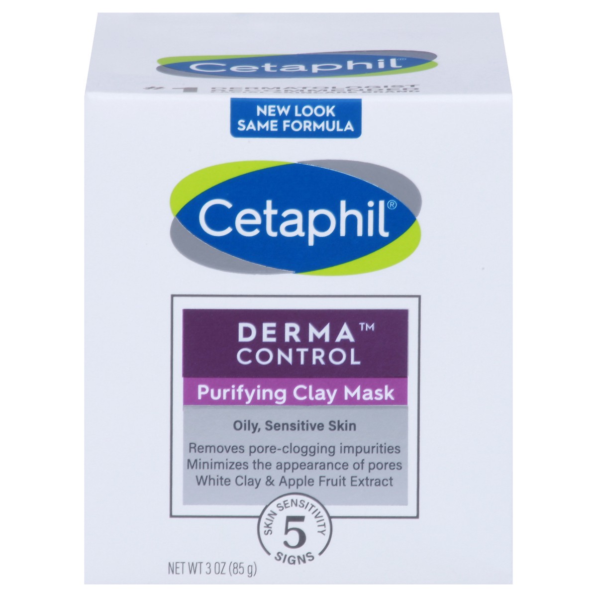 slide 1 of 9, Cetaphil DermaControl Purifying Clay Mask, 3 oz, 3 oz