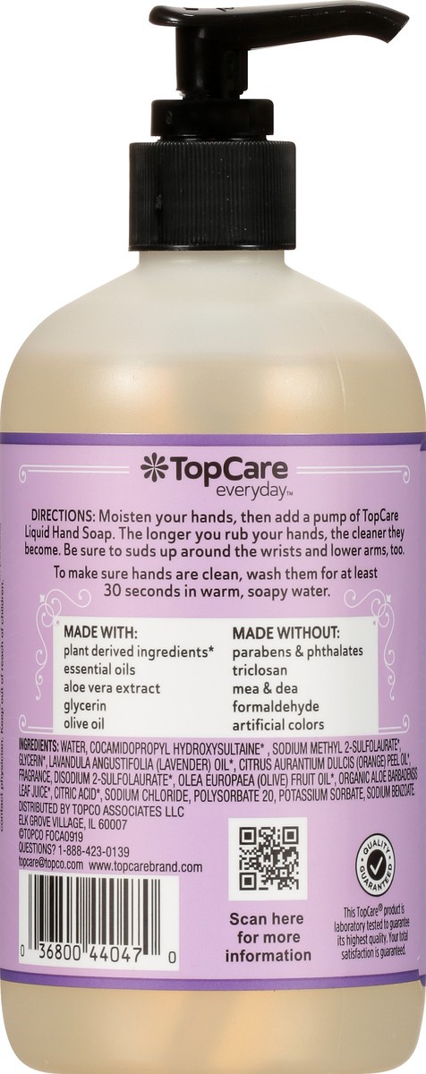 slide 6 of 9, TopCare Everyday Lavender Scent Hand Soap 12 oz, 12 oz