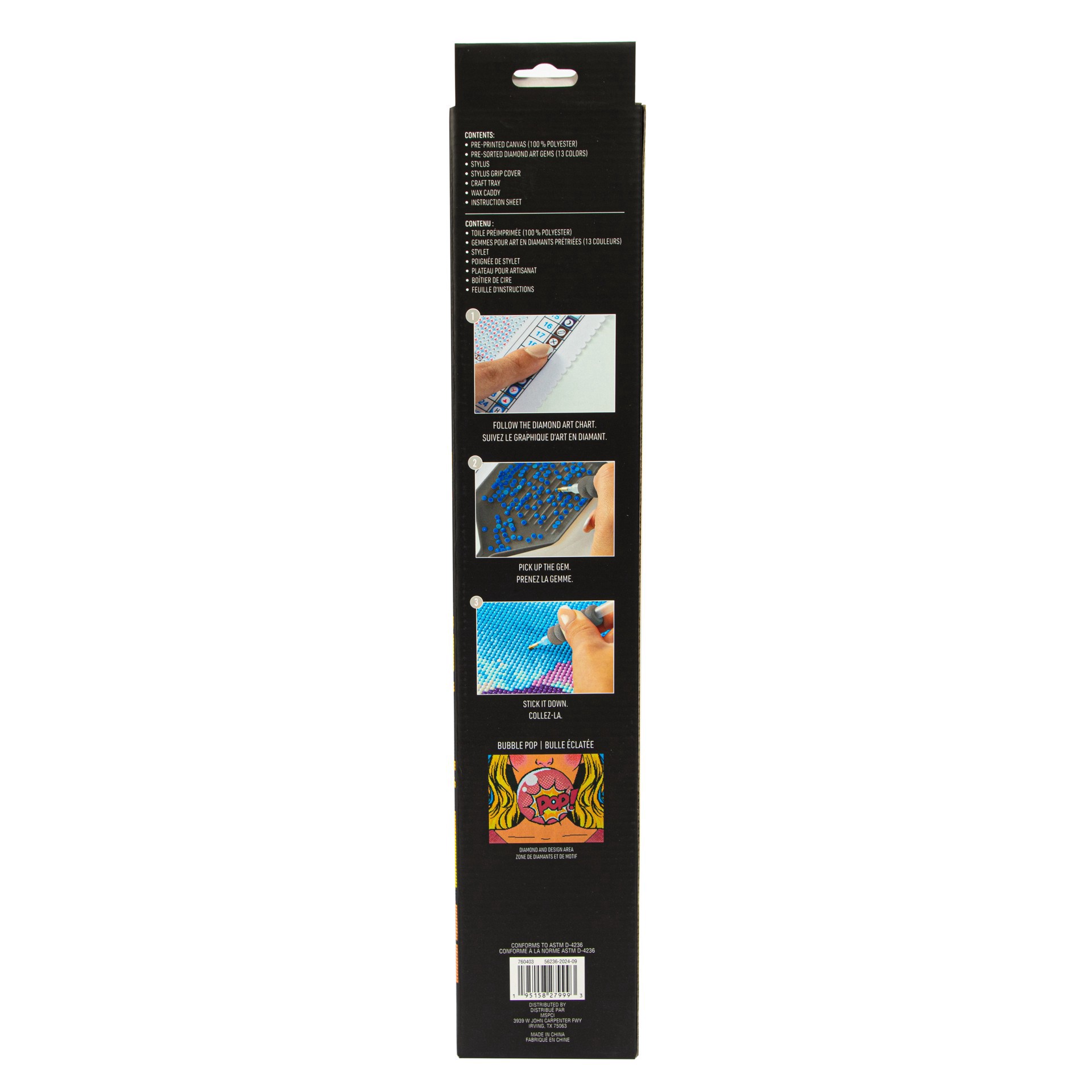 slide 3 of 5, Bubble Pop Square Diamond Art Kit By Make Market, 16 in x 20 in