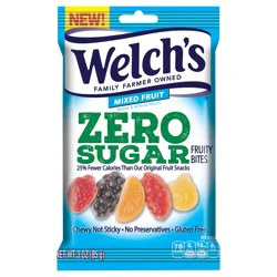 Welch's Zero Sugar Mixed Fruit Fruity Bites - 3 oz
