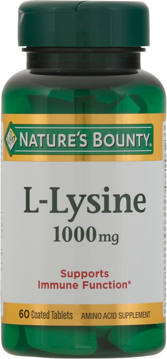 slide 8 of 9, Nature's Bounty L-Lysine Tablets, 1000 Mg, 60 Ct, 60 ct