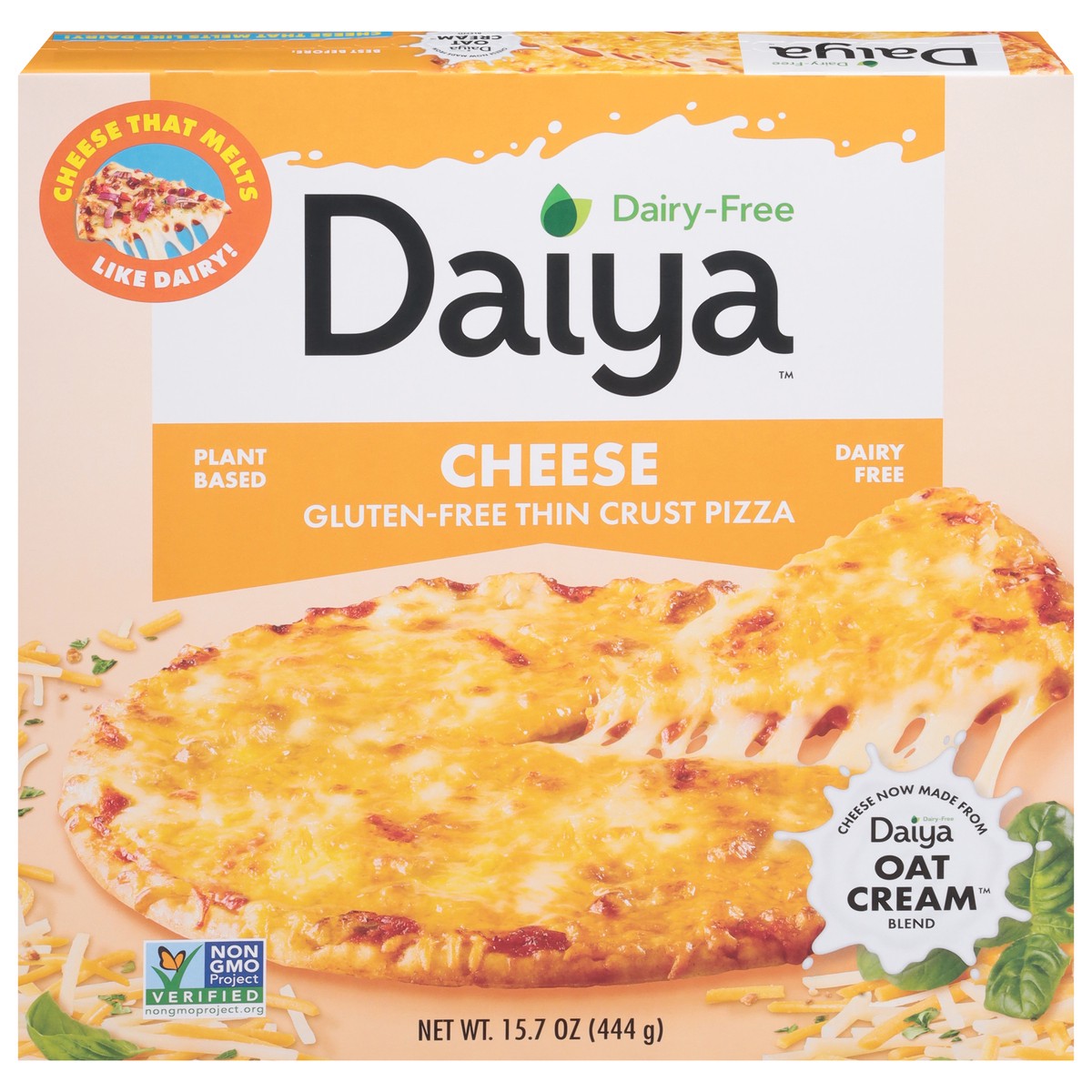 slide 1 of 2, Daiya Gluten-Free Thin Crust Cheese Pizza 15.7 oz, 15.7 oz