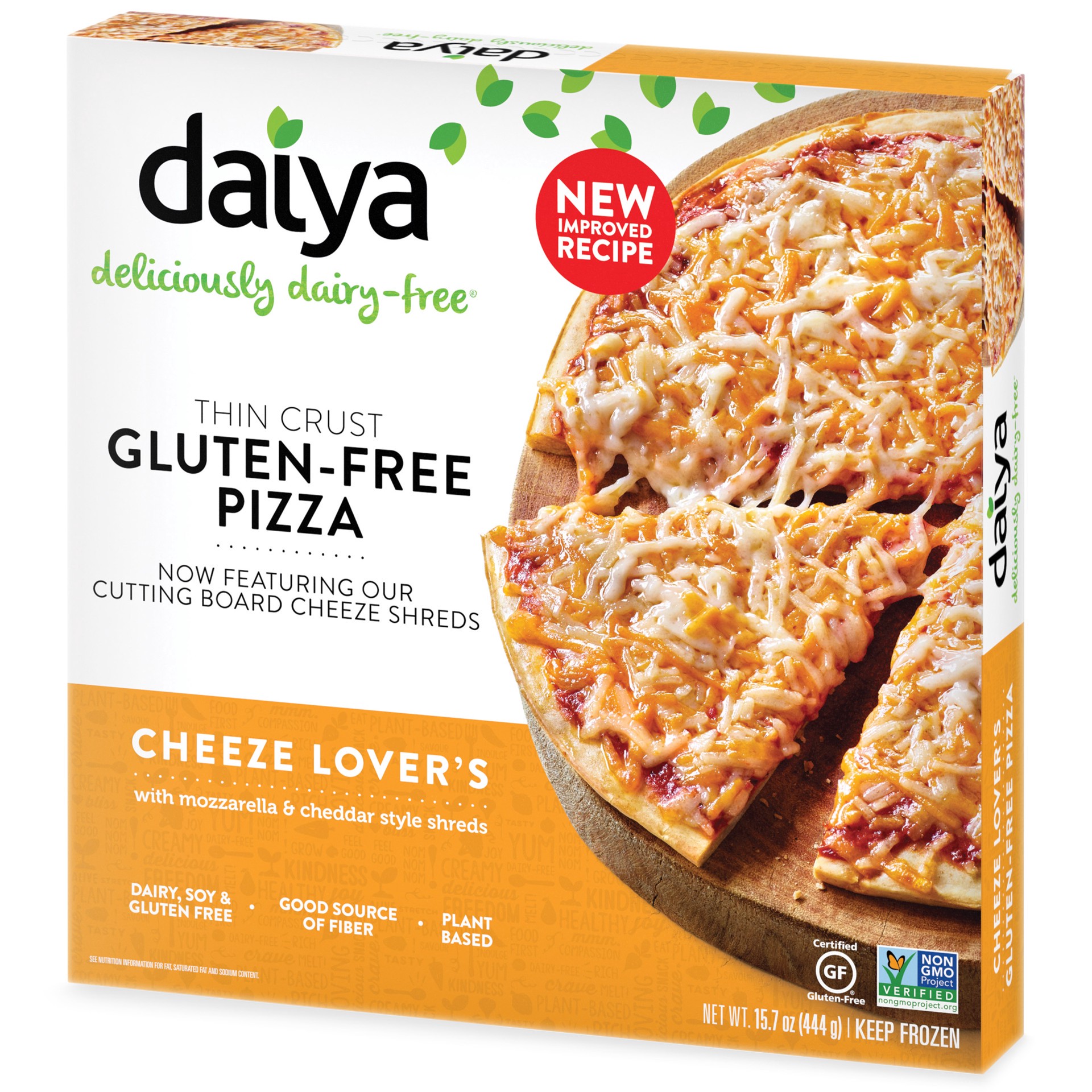 slide 1 of 2, Daiya Dairy Free Cheeze Lover's Gluten Free Pizza - 15.7 oz, 15.7 oz
