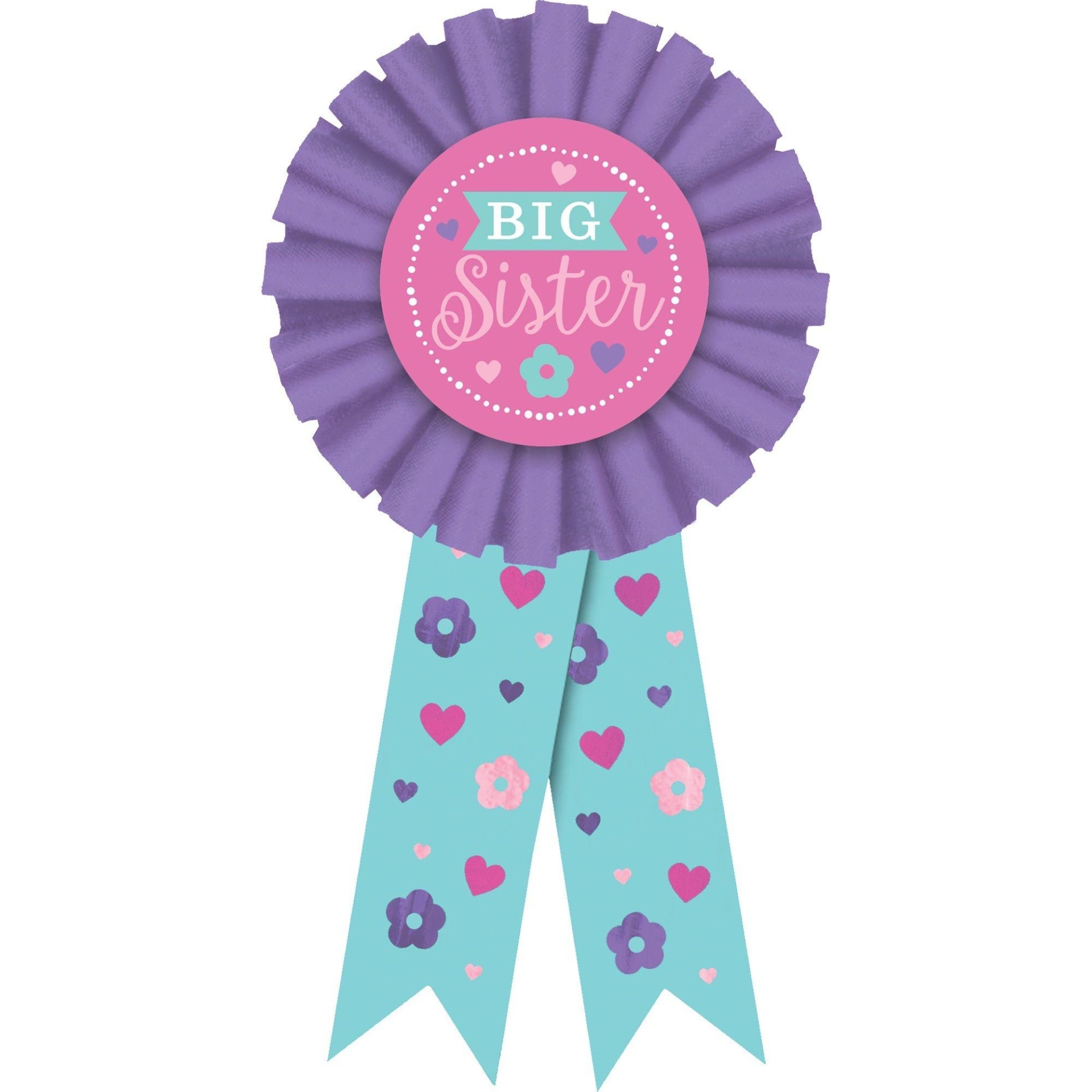 slide 1 of 1, Party City Big Sister Award Ribbon, 1 ct