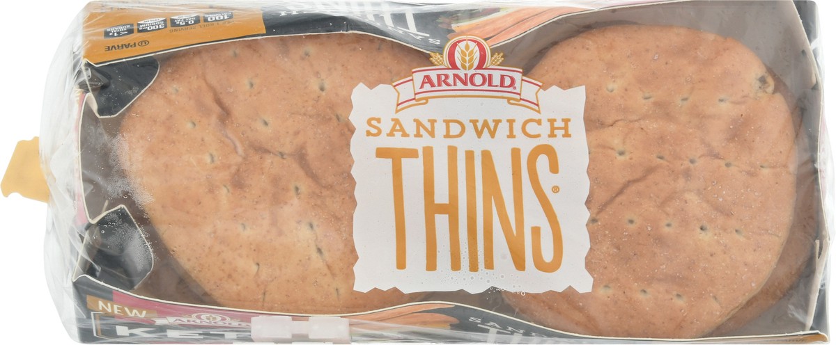 slide 2 of 9, Arnold Keto White Sandwich Thins, 6 count, 12 oz, 6 ct