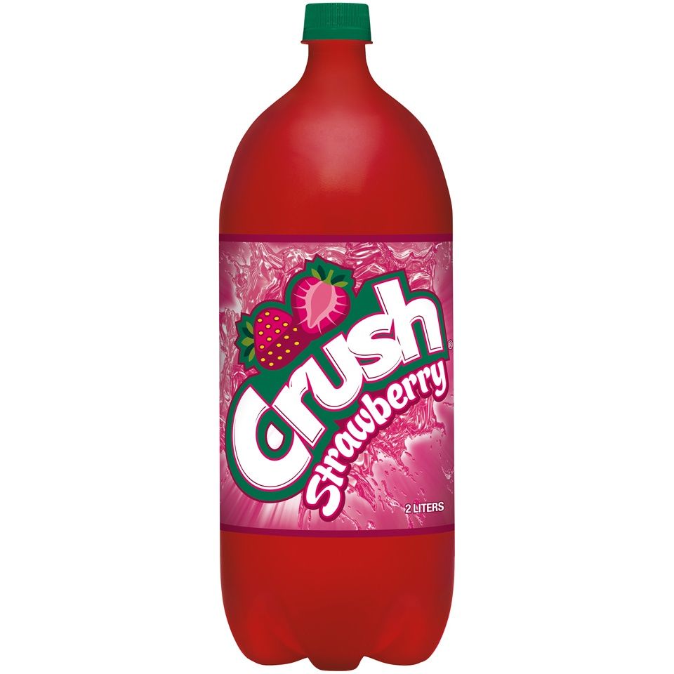 slide 1 of 2, Crush Strawberry Soda, 2 liter