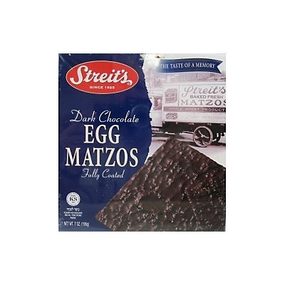 slide 1 of 1, Streit's Chocolate Covered Matzo Egg, 7 oz