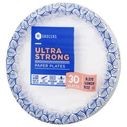 SE Grocers Paper Plates 8.5" Lunch Size Ultra Strong