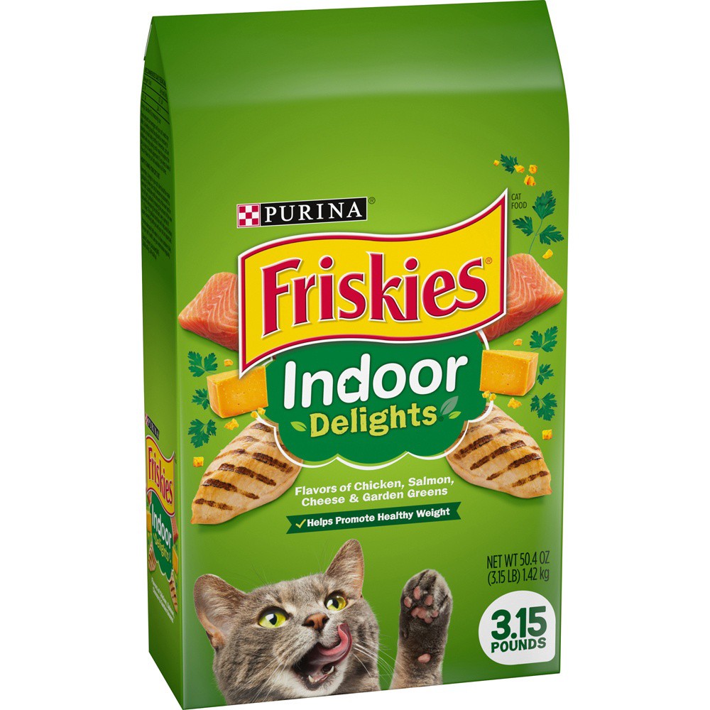 slide 9 of 9, Friskies Purina Friskies Indoor Delights Cat Food, 3.15 lb