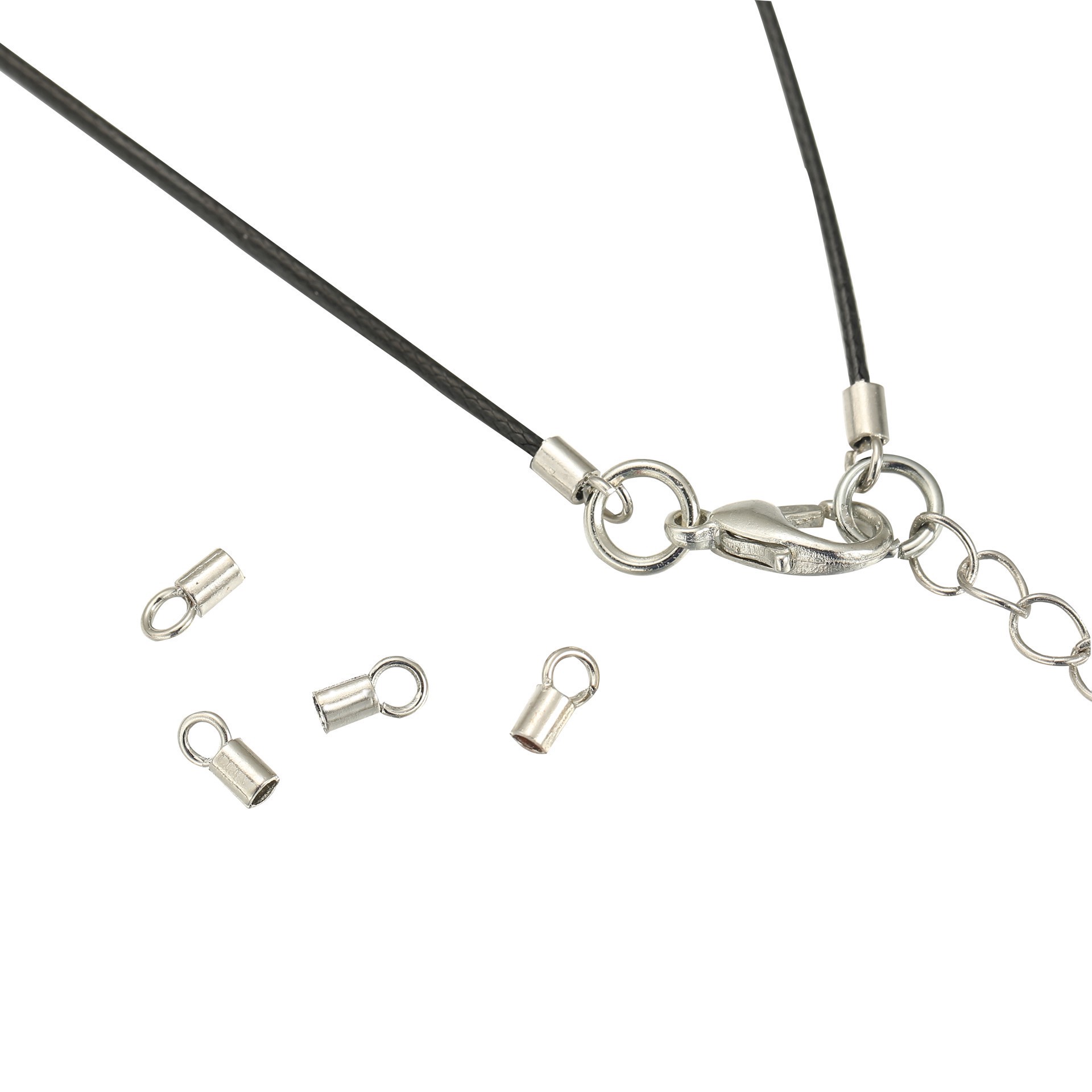 slide 2 of 3, 3.4mm Cord End Crimps, 26ct. By Bead Landing, 4 mm