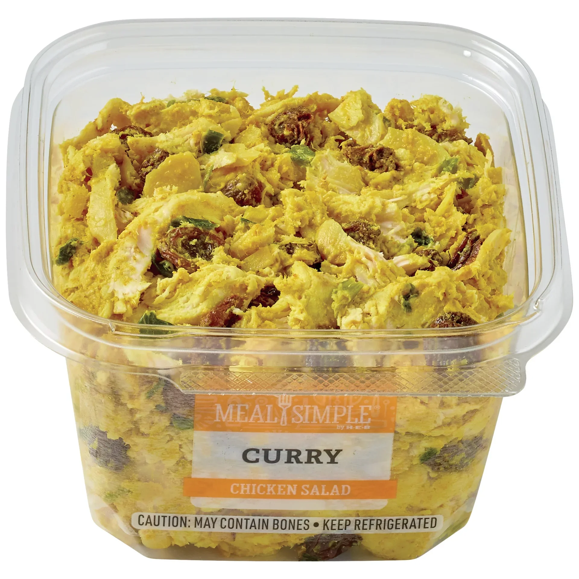 slide 1 of 1, Meal Simple by H-E-B Curry Chicken Salad, per lb