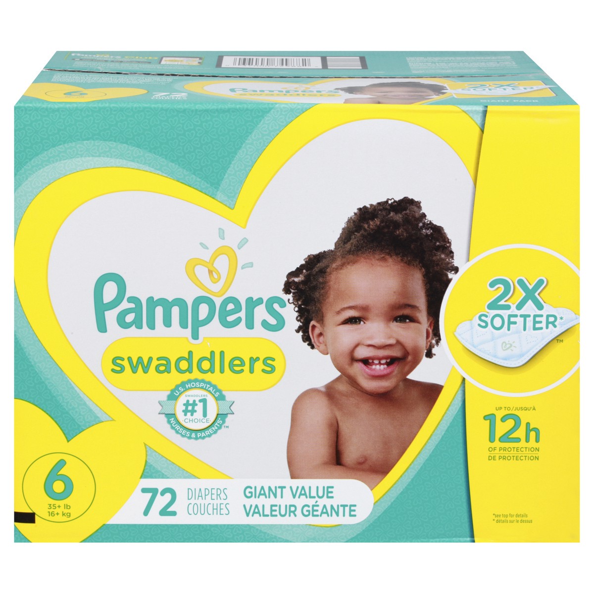 slide 1 of 11, Pampers Swaddlers Diapers Size, 6 72 ct