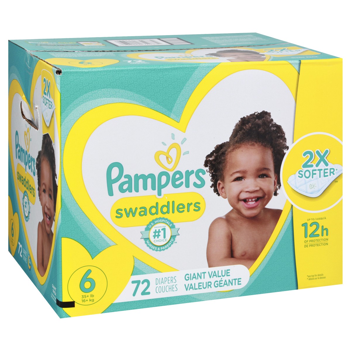 slide 3 of 11, Pampers Swaddlers Diapers Size, 6 72 ct