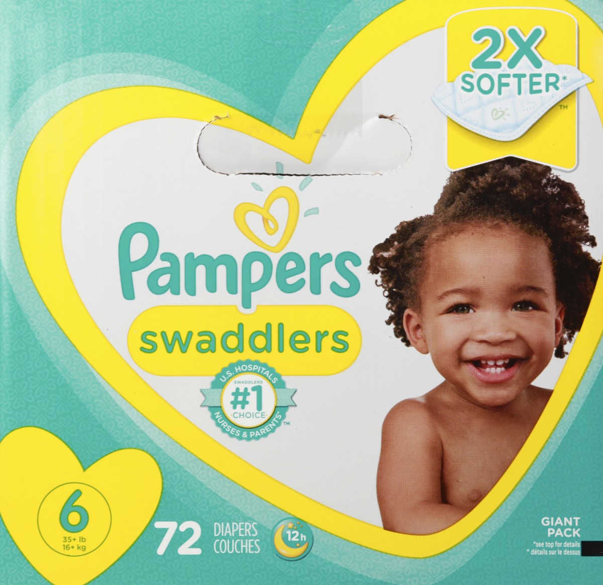 slide 10 of 11, Pampers Swaddlers Diapers Size, 6 72 ct