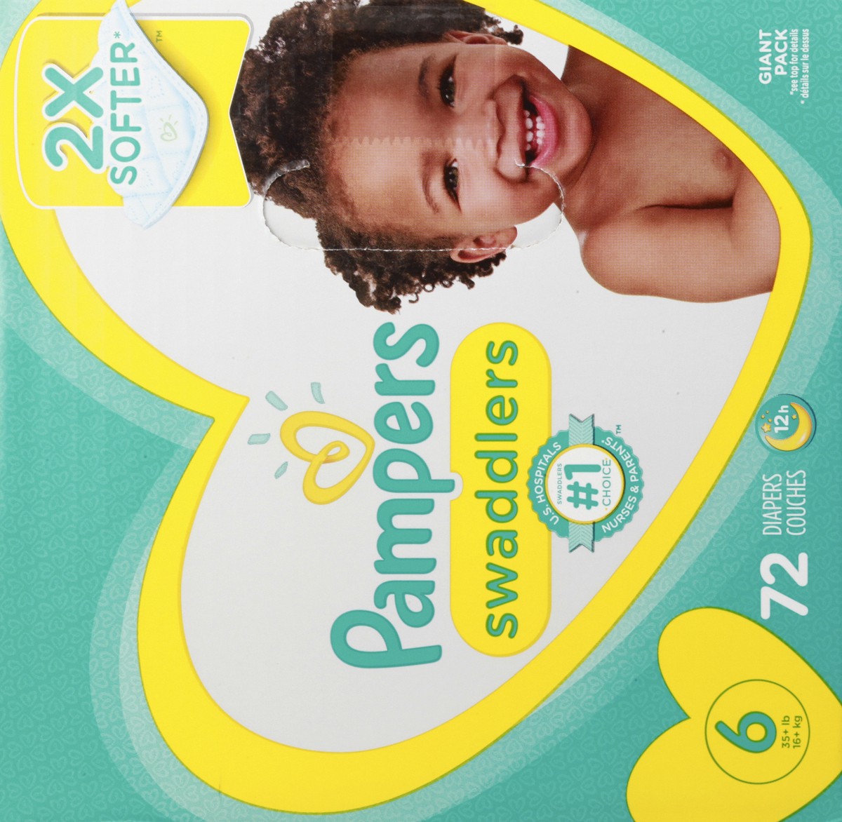 slide 9 of 11, Pampers Swaddlers Active Baby Diaper Size 6 72 Count, 6 72 ct