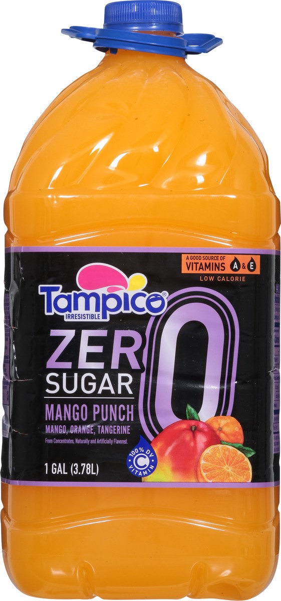 slide 9 of 14, Tampico Zero Sugar Mango, Orange, Tangerine Mango Punch 1 gal, 1 gal