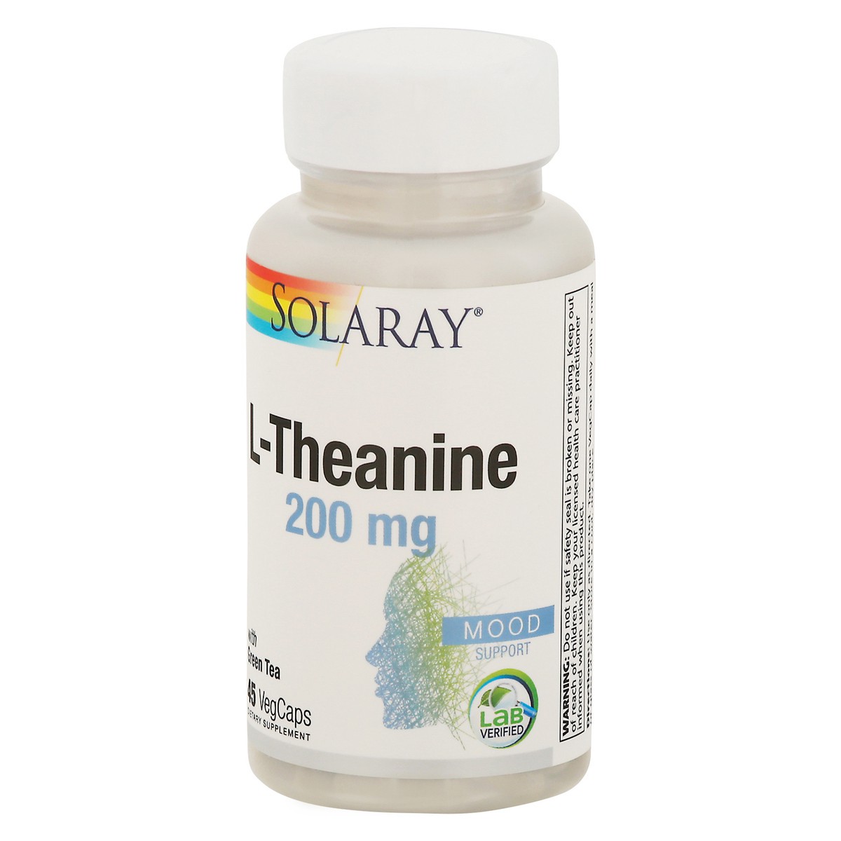 slide 4 of 14, Solaray L-theanine Anti-stress Formula, 45 ct