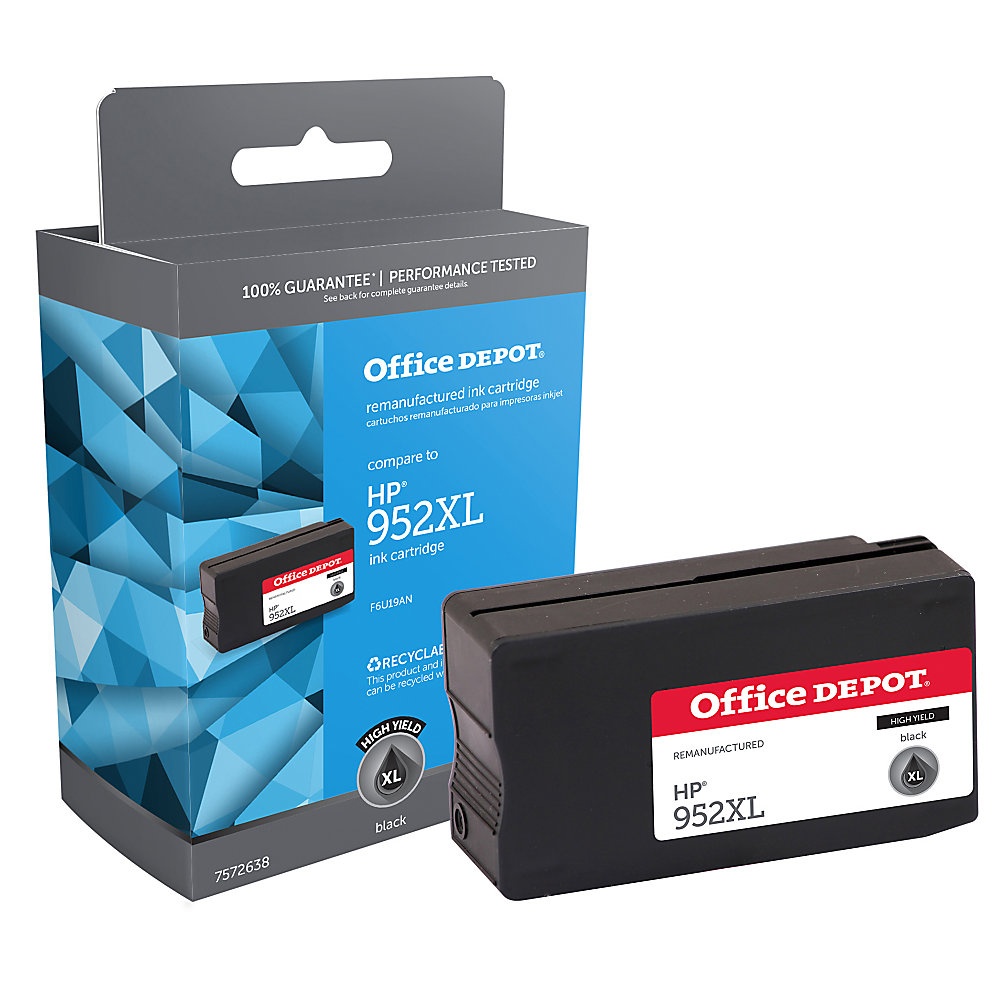 slide 1 of 1, Office Depot Brand Od952Xlbn Remanufactured Inkjet Cartridge Replacement For Hp 952Xl Black, 1 ct