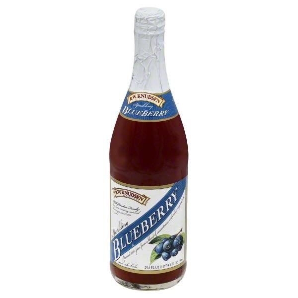 slide 1 of 1, R.W. Knudsen Sparkling Blueberry Juice, 750 ml