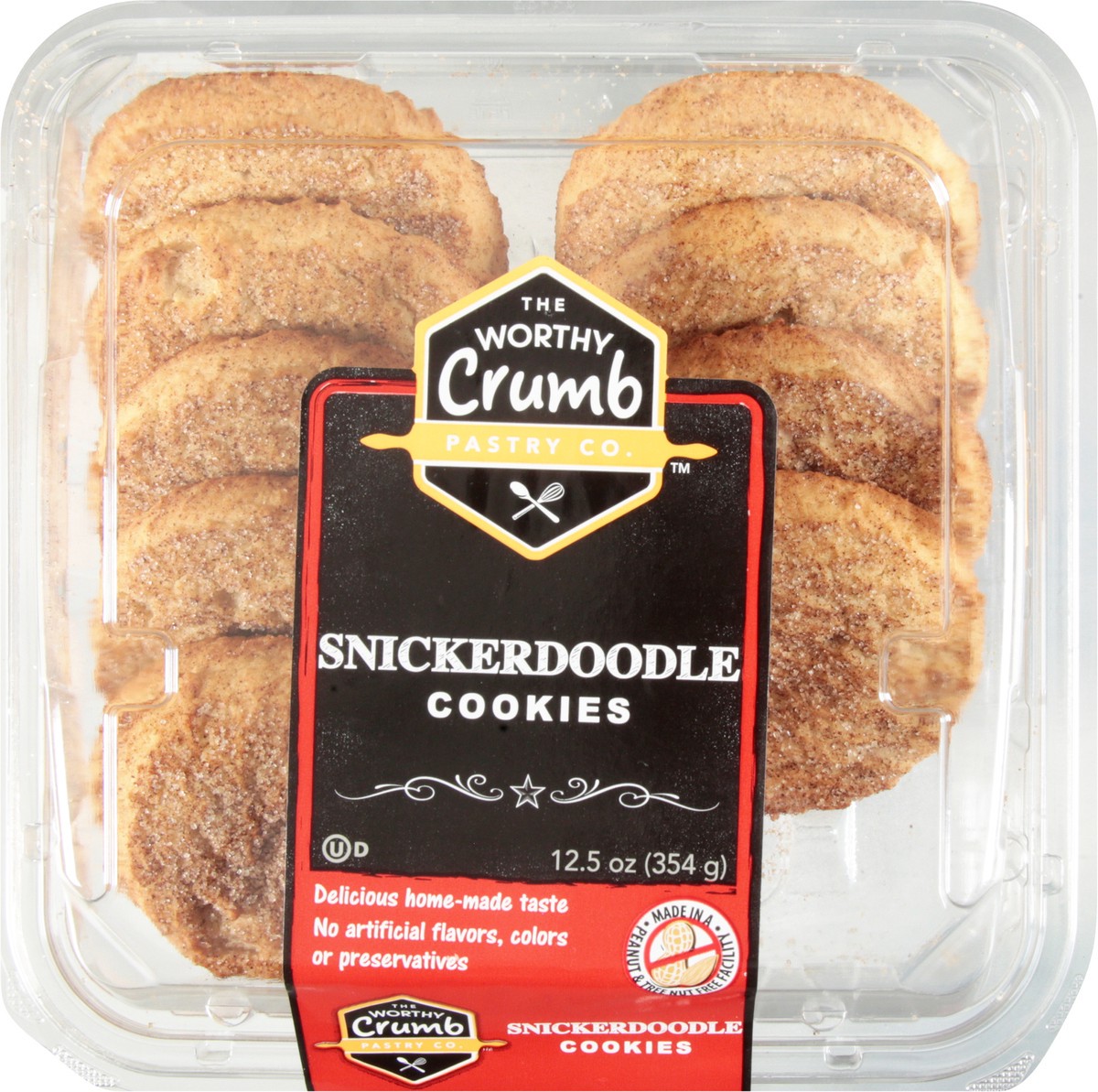 slide 7 of 13, The Worthy Crumb Snickerdoodle Cookies 12.5 oz, 12.5 oz