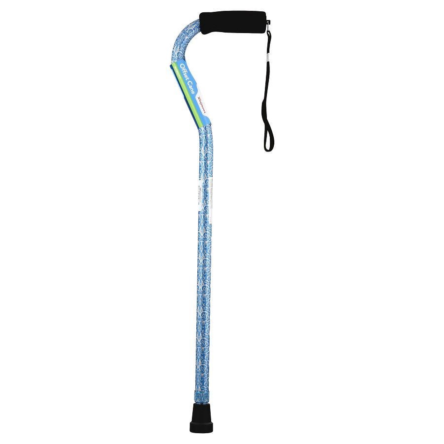 slide 1 of 2, Walgreens Offset Handle Cane, 1 ct