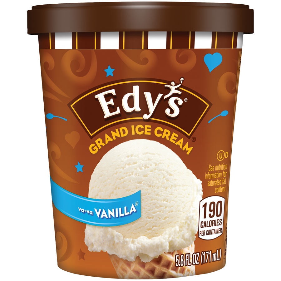 slide 1 of 6, Edy's/Dreyer's Grand Vanilla Ice Cream, 5.8 fl oz