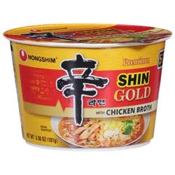 Nongshim Shin Gold Premium Ramyun Noodles with Chicken Broth 3.56 oz