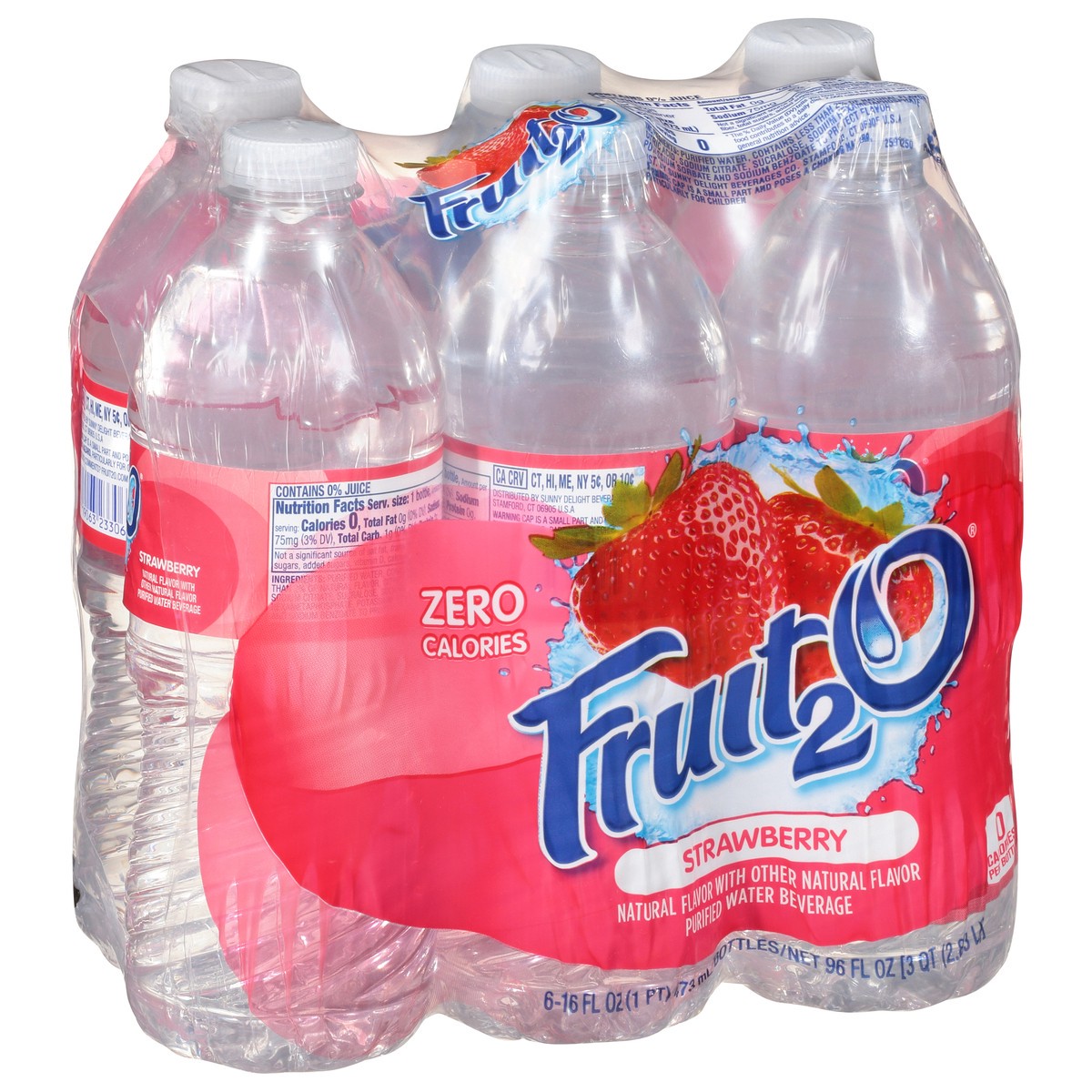 slide 8 of 9, Fruit Strawberry Purified Water Beverage - 6 ct; 16 fl oz, 6 ct; 16 fl oz