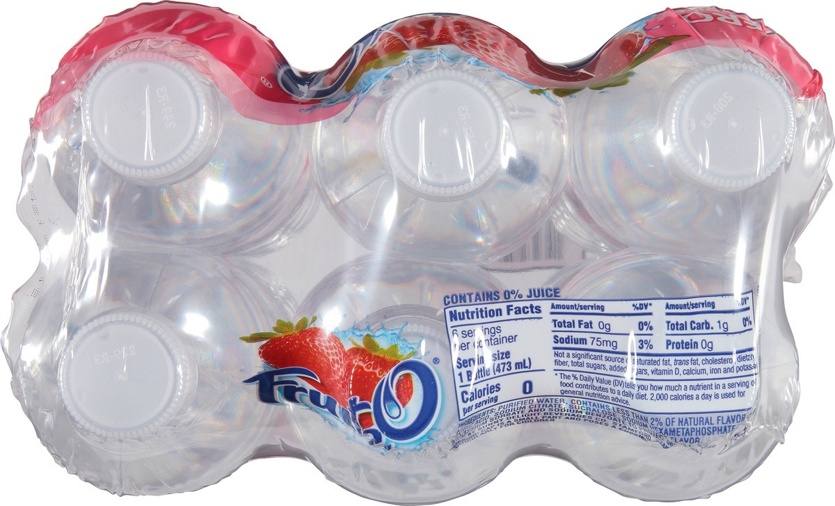 slide 3 of 9, Fruit Strawberry Purified Water Beverage - 6 ct; 16 fl oz, 6 ct; 16 fl oz