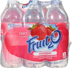 Fruit2O Strawberry Purified Water Beverage, 6 Pack, 16 fl oz
