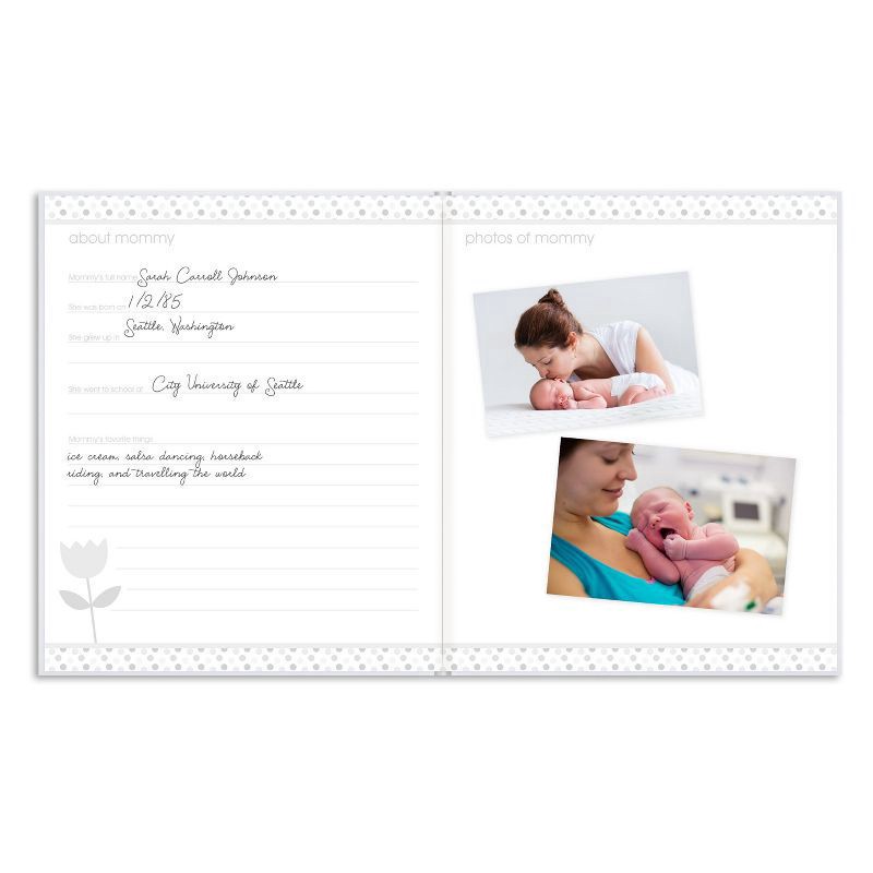 slide 2 of 9, Pearhead Hello Baby'' Sonogram Baby Memory Book, Black and Gold Polka Dots'', 1 ct